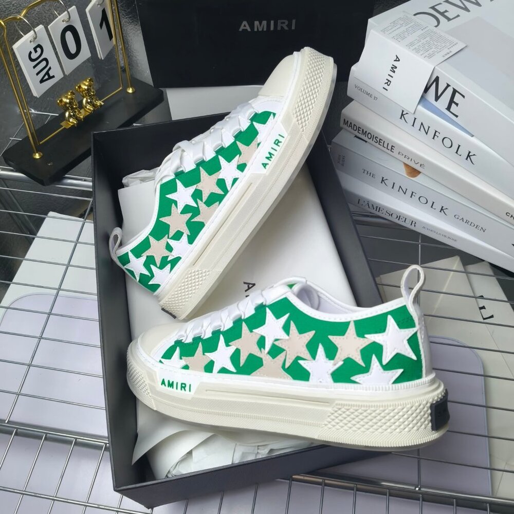 AMIRI green flat loafers